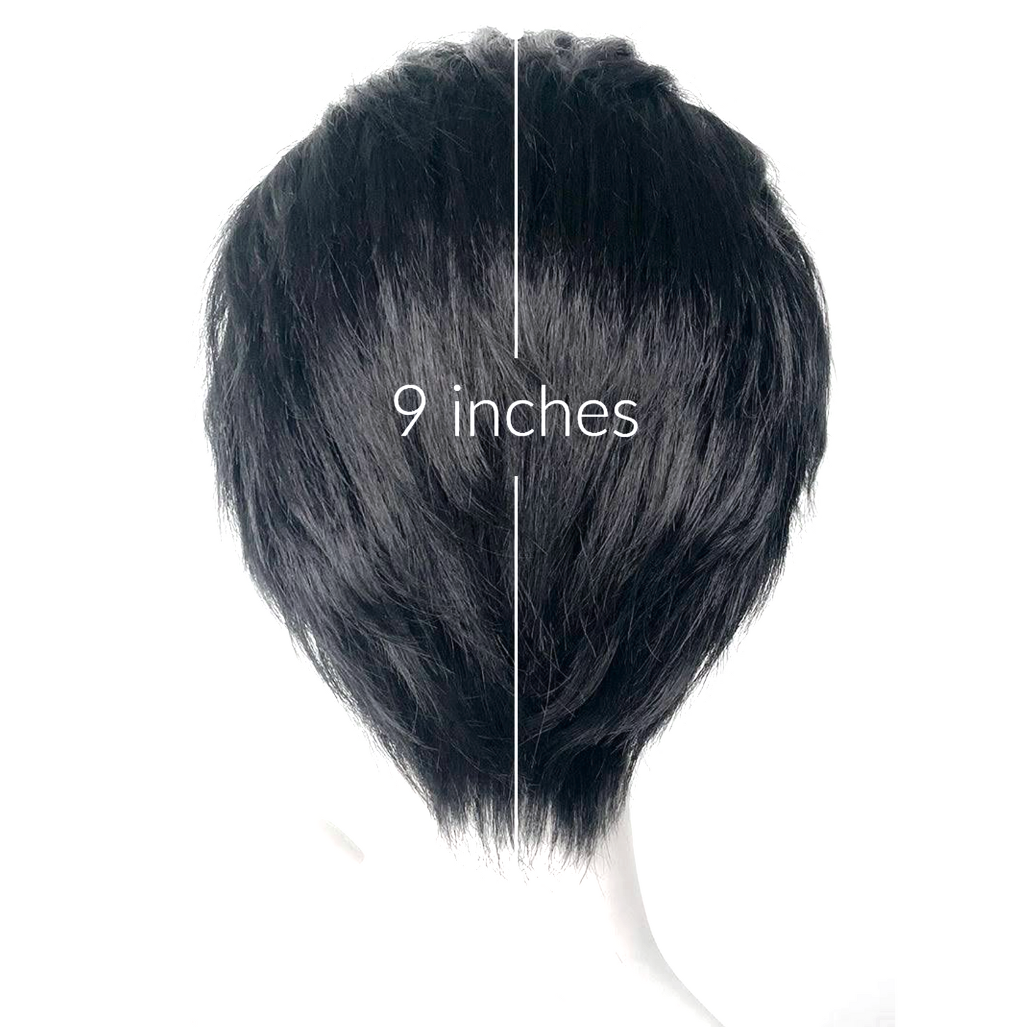 Black Slicked Back Hair Wigs (QTY 50)