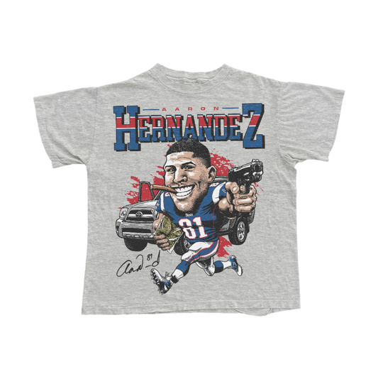Aaron Hernandez Caricature Tee
